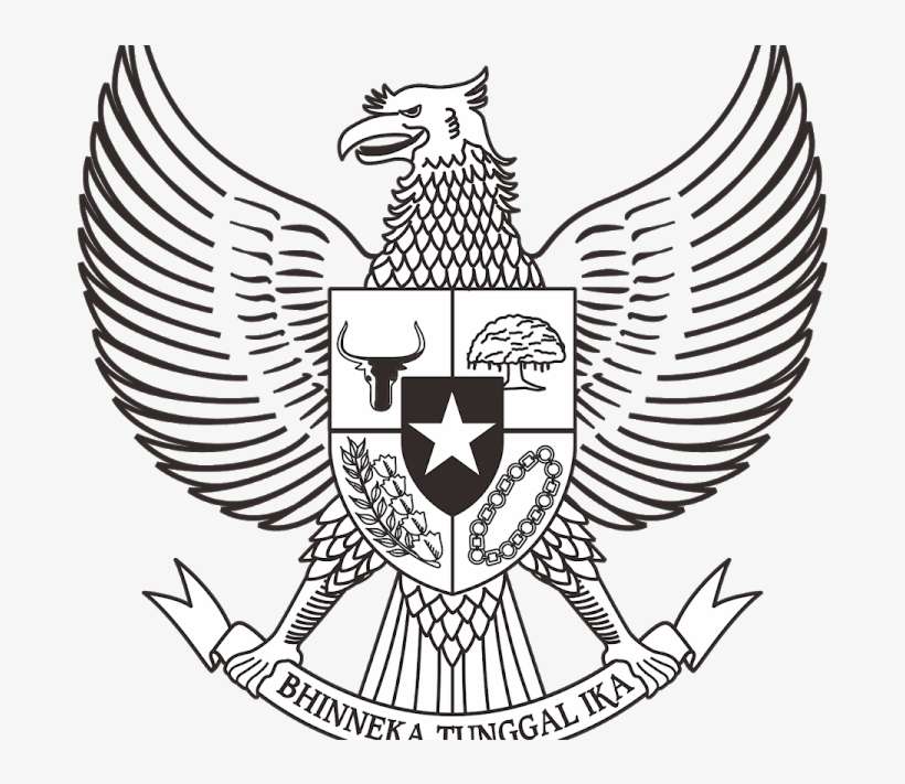 Download Logo Garuda Hitam Putih Vector Nomer 2