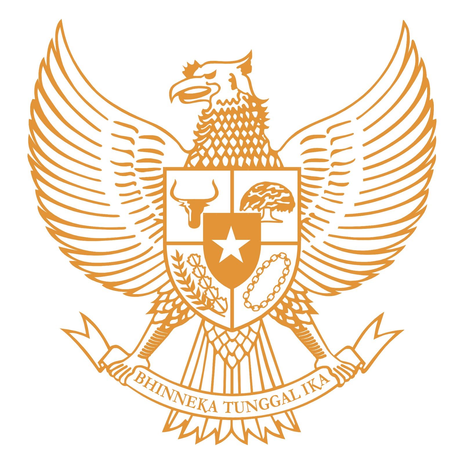 Logo Garuda Pancasila Emas - KibrisPDR