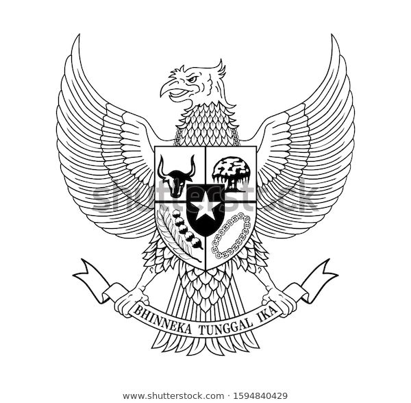 Detail Logo Garuda Pancasila Hitam Putih Vector Nomer 13