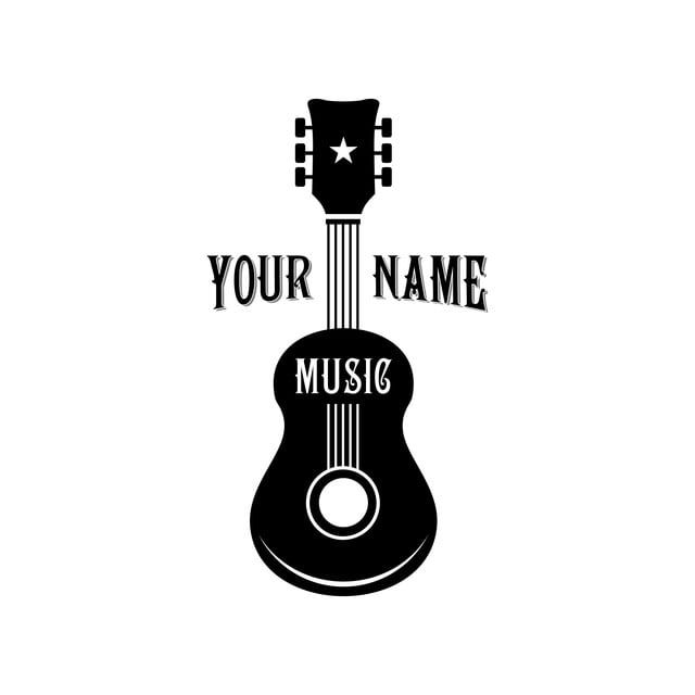 Detail Logo Gitar Akustik Nomer 8