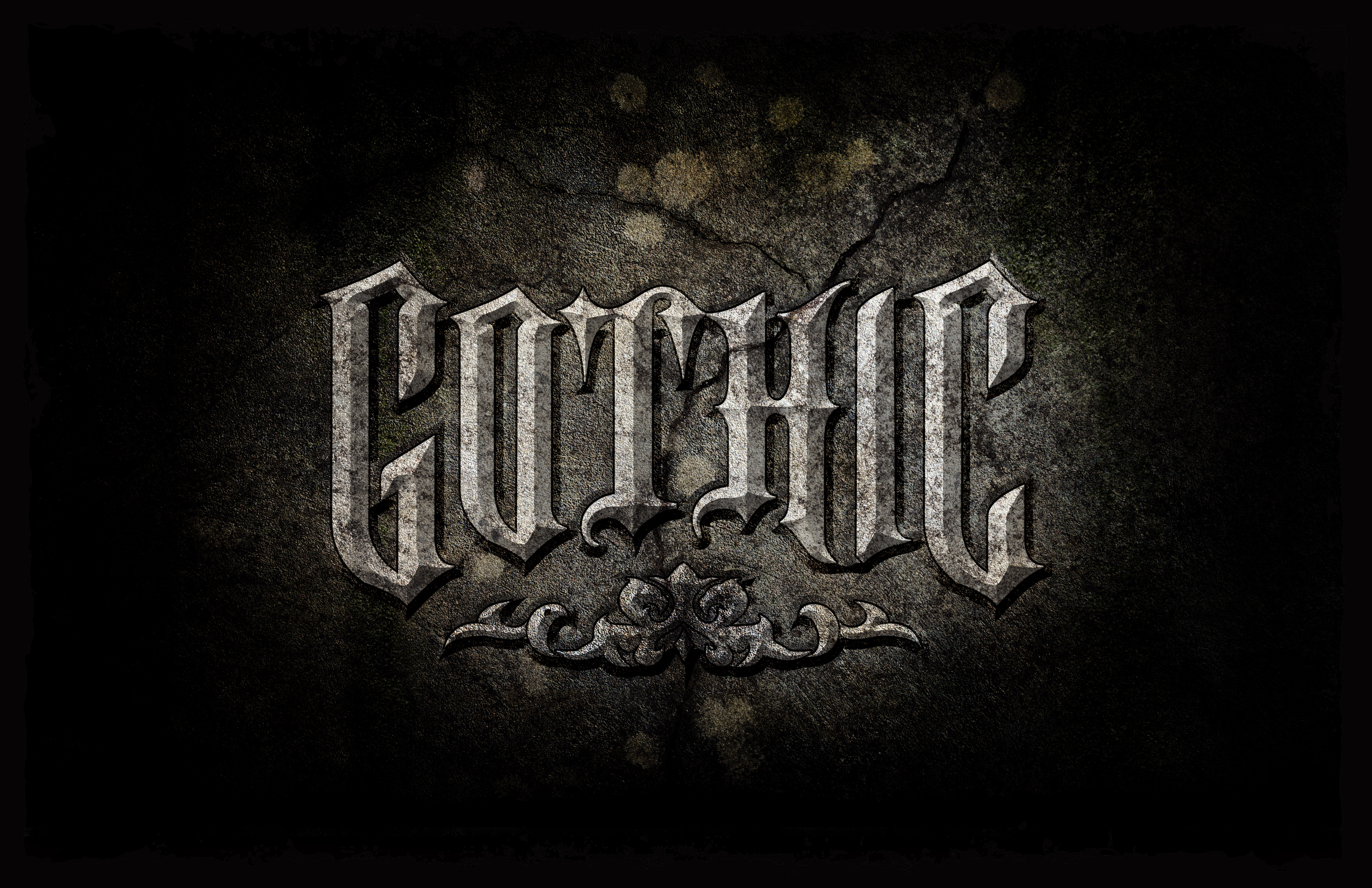Detail Logo Gothic Metal Nomer 20