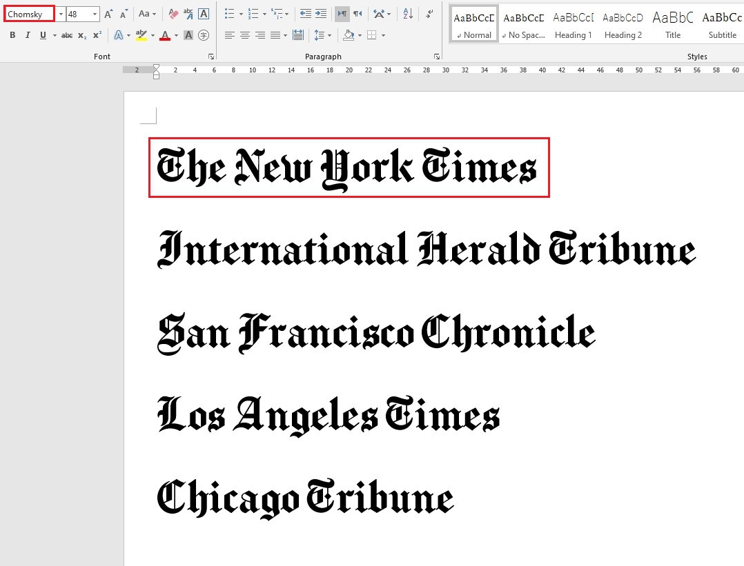 Detail New York Times Font Nomer 6