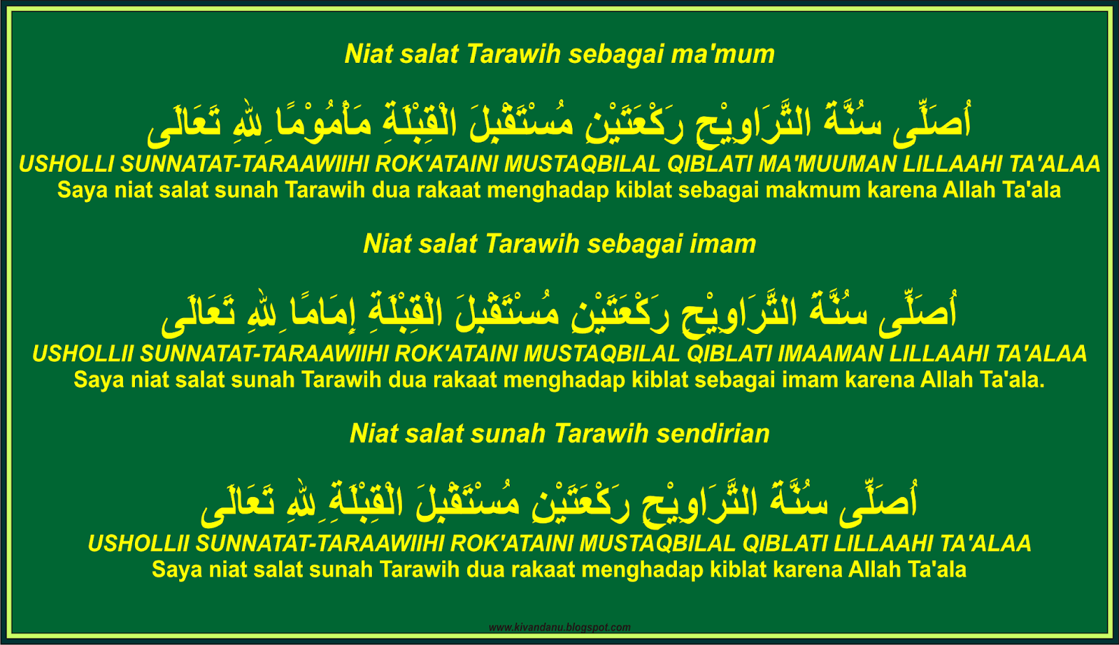 Detail Niat Sholat Tarawih Di Rumah Nomer 51