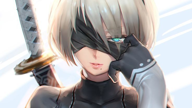 Detail Nier Automata 2b Face Nomer 13