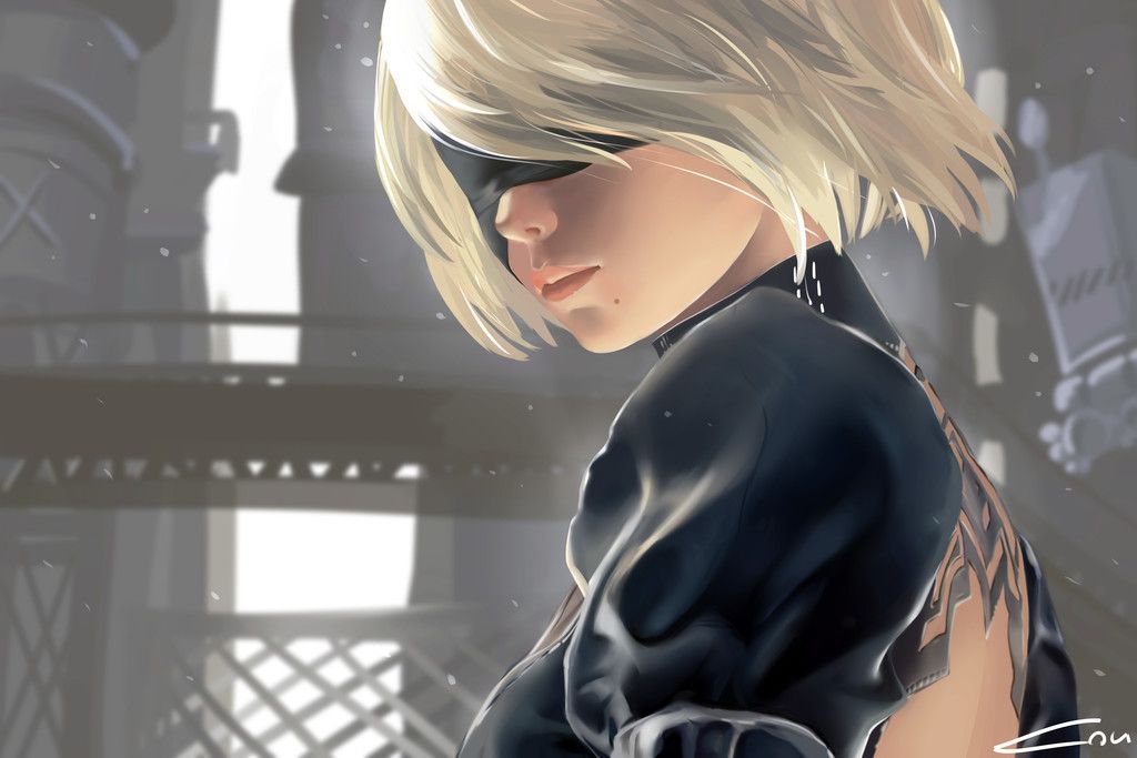 Detail Nier Automata 2b Face Nomer 3