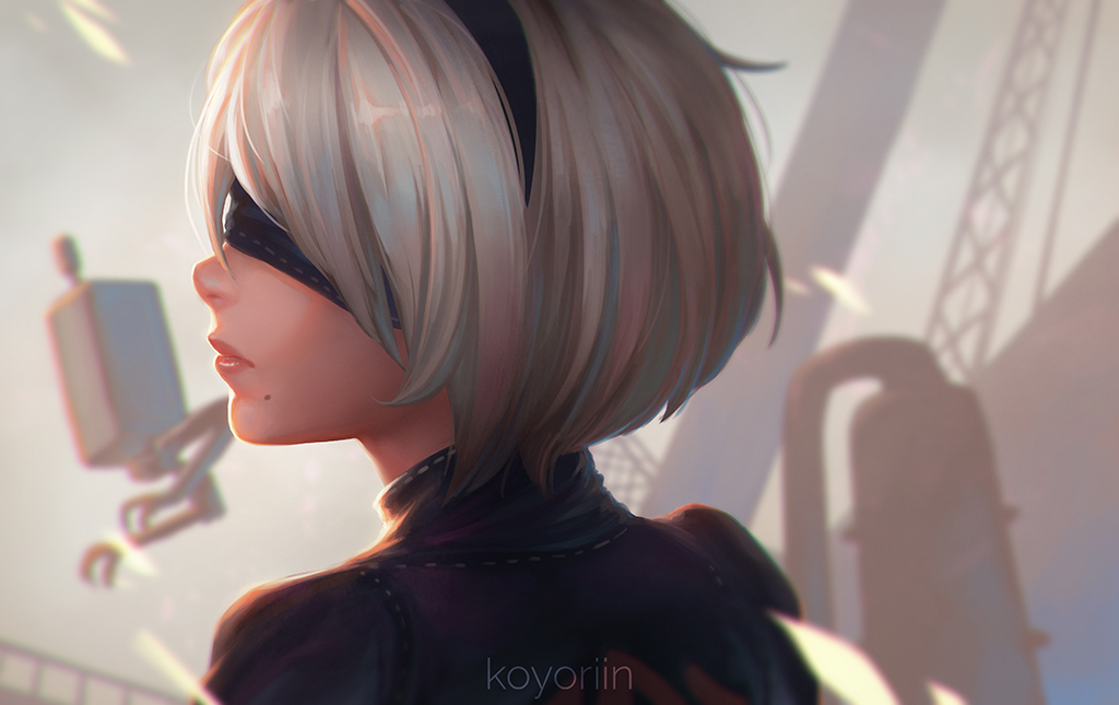 Detail Nier Automata 2b Face Nomer 54