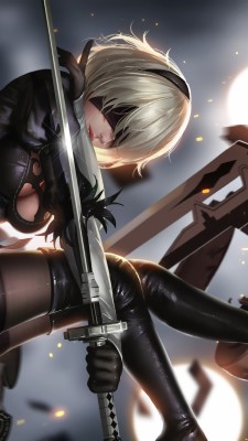 Detail Nier Automata 2b Wallpaper Iphone Nomer 13