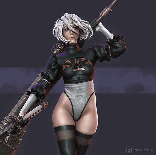 Detail Nier Automata Fanart Nomer 10