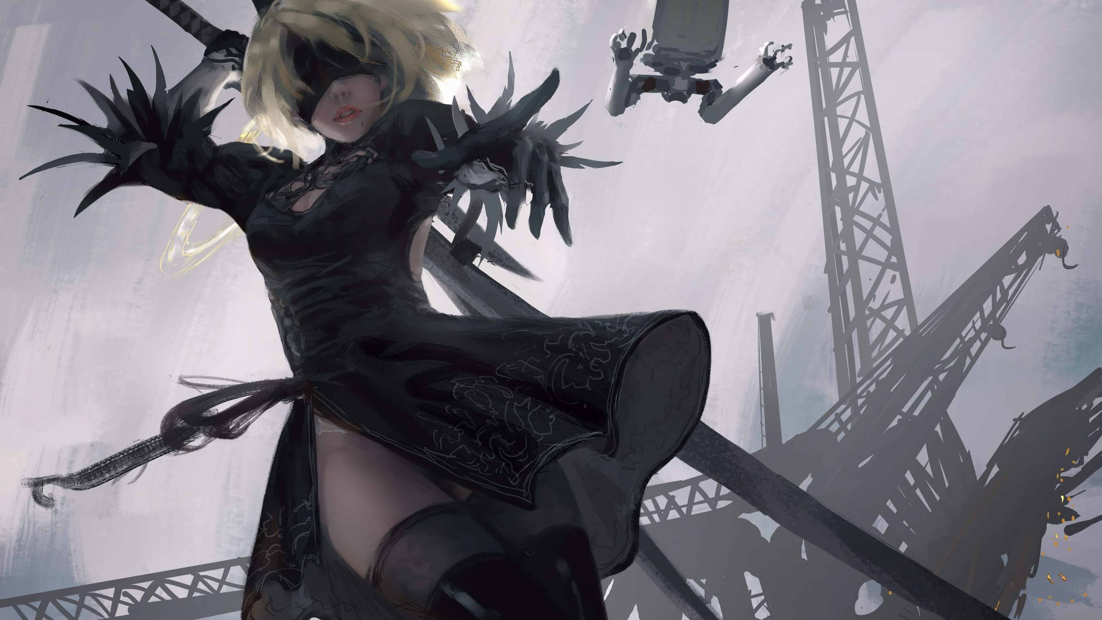 Detail Nier Automata Yorha 2b Wallpaper Nomer 22