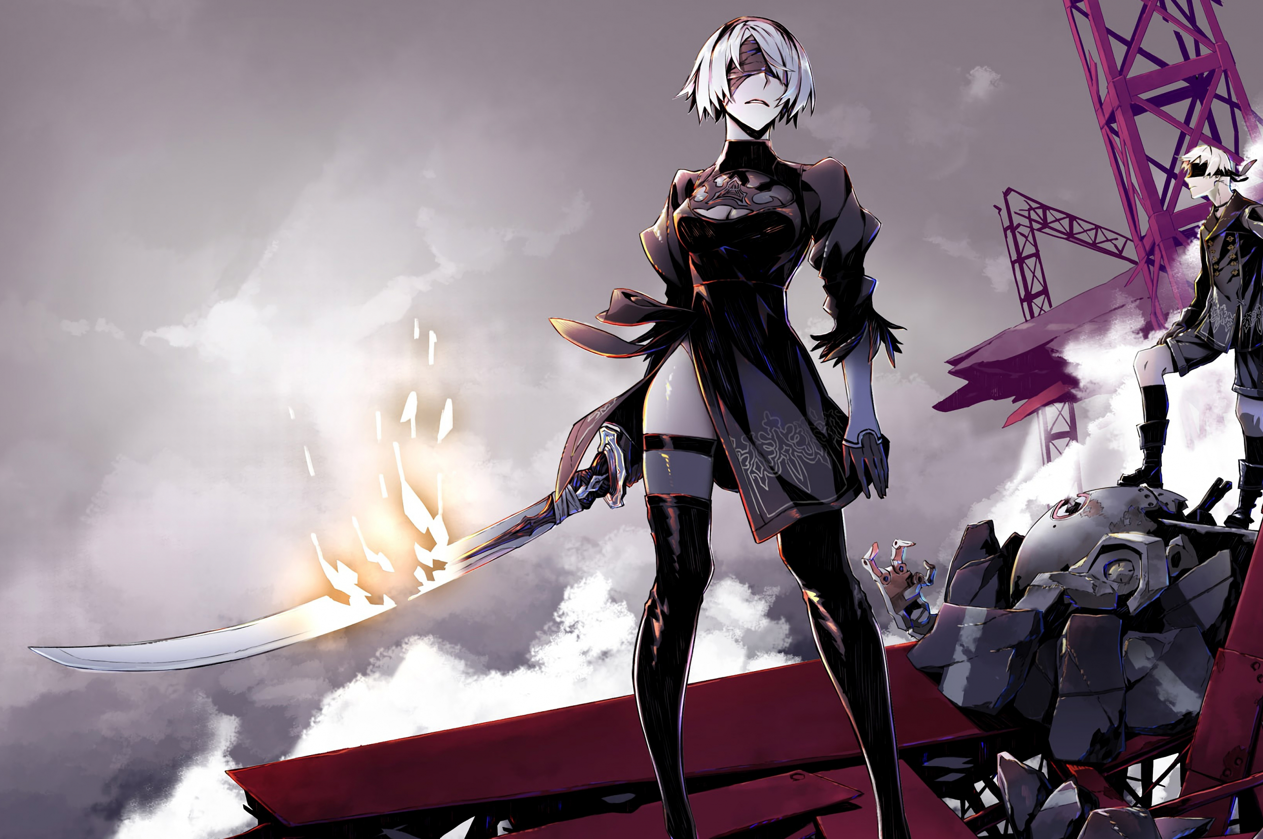 Detail Nier Automata Yorha 2b Wallpaper Nomer 43