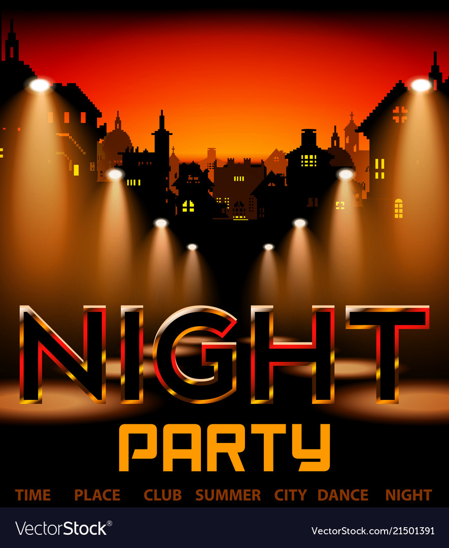 Detail Night Party Background Nomer 7