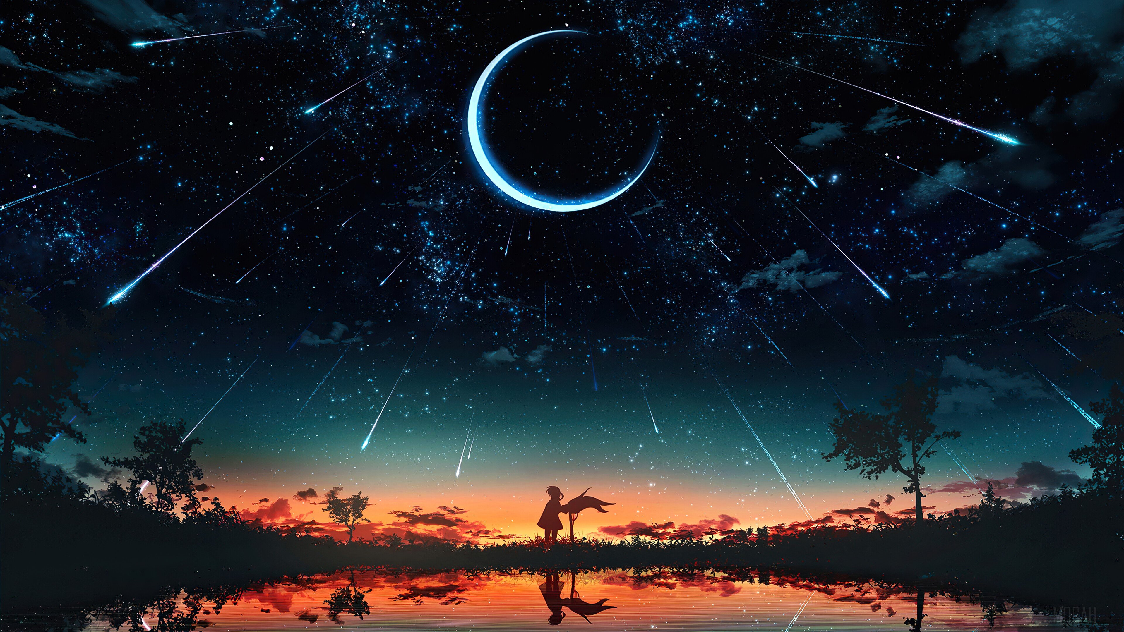 Detail Night Sky Anime Nomer 18