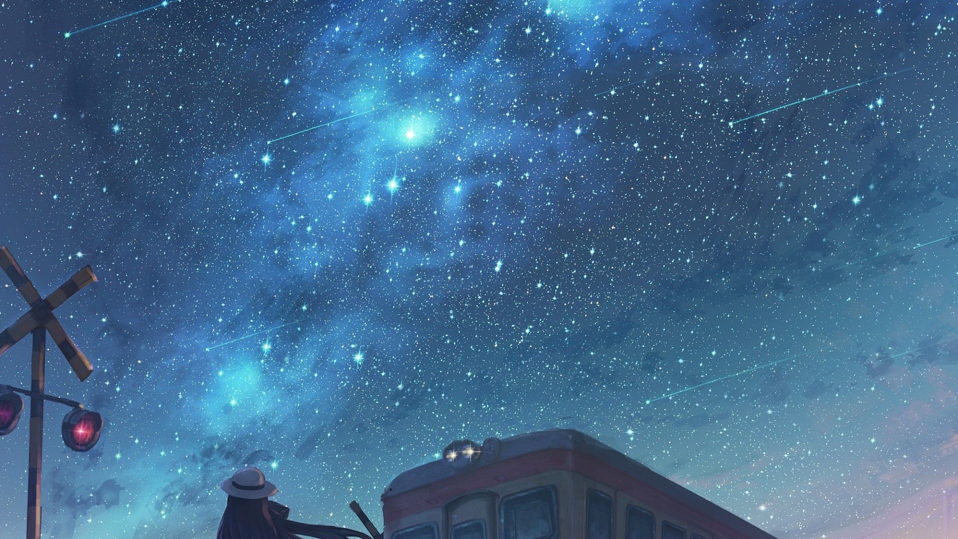 Detail Night Sky Anime Nomer 20