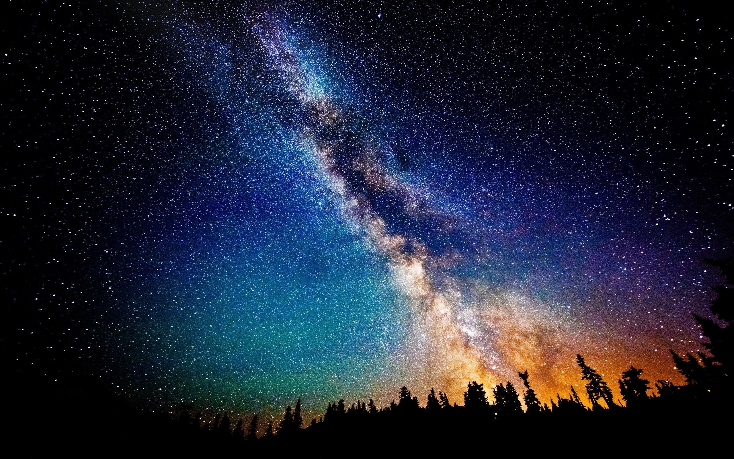Detail Night Sky Stars Wallpaper Nomer 6
