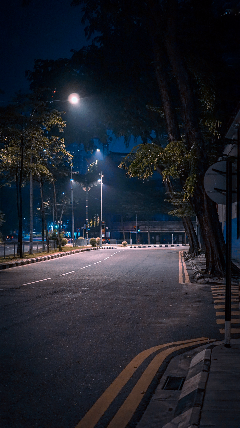 Night Street Background - KibrisPDR