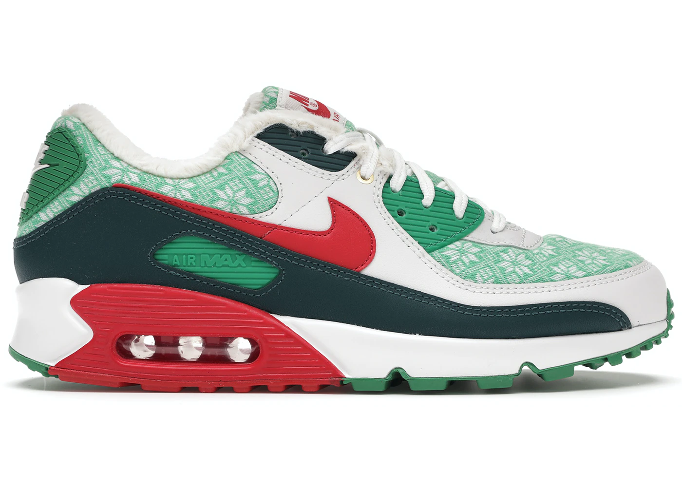 Detail Nike Air Max 90 Christmas Sweater Casual Shoes Nomer 2