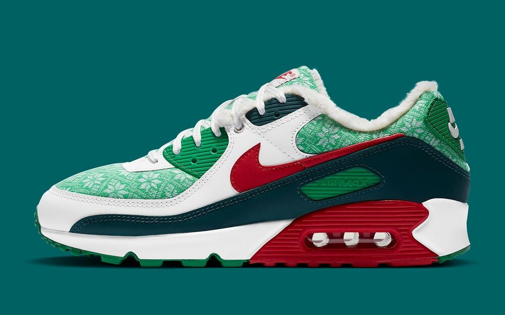 Detail Nike Air Max 90 Christmas Sweater Casual Shoes Nomer 51