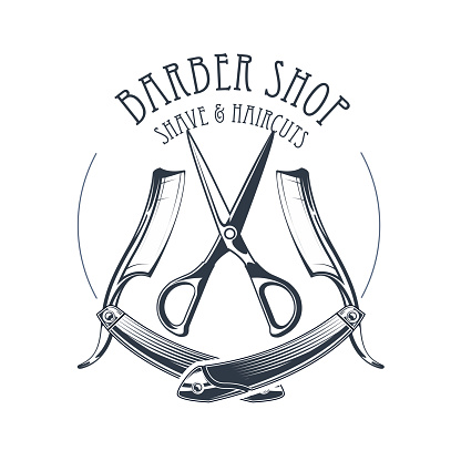 Detail Logo Gunting Barbershop Nomer 21