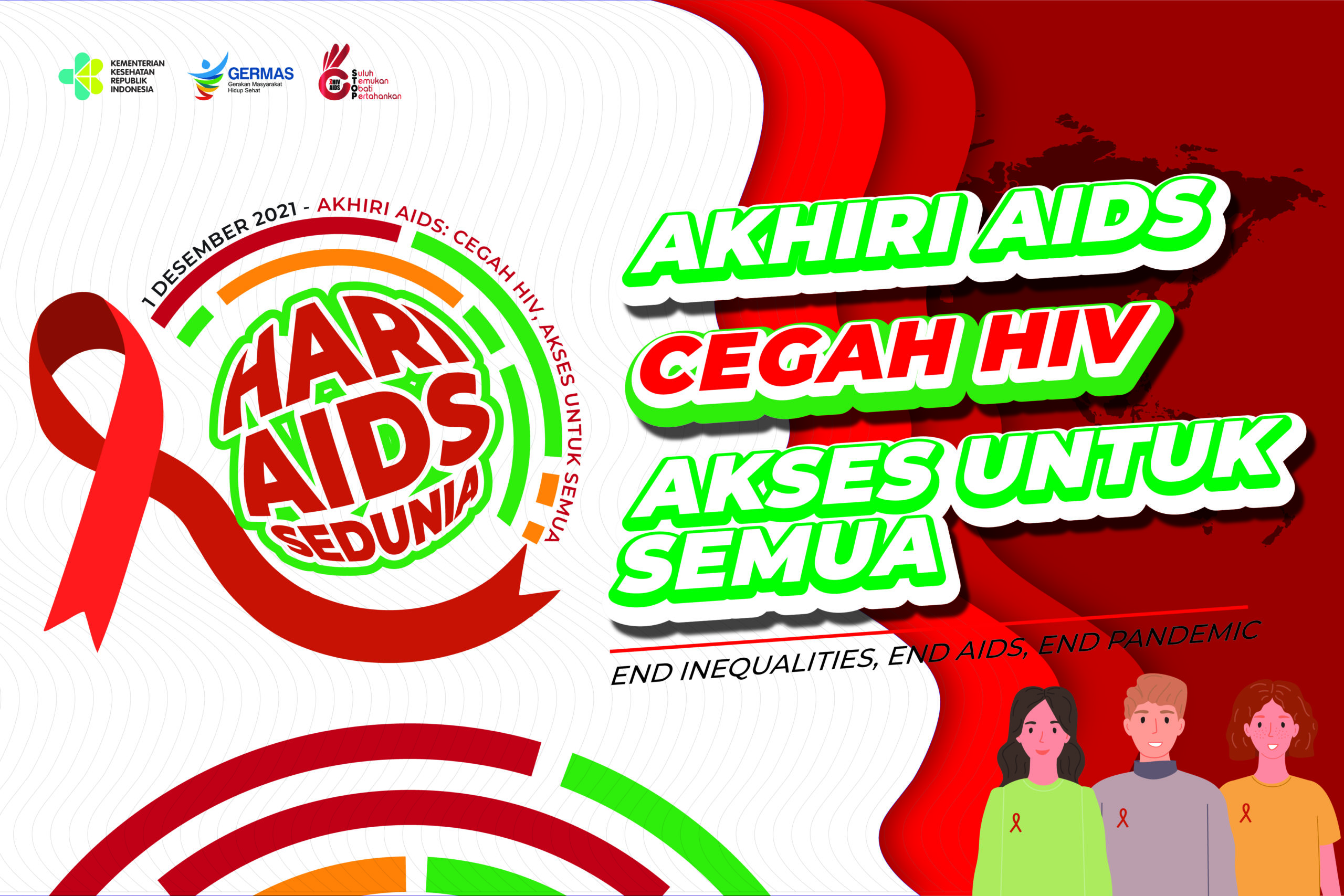 Logo Hari Aids Sedunia - KibrisPDR