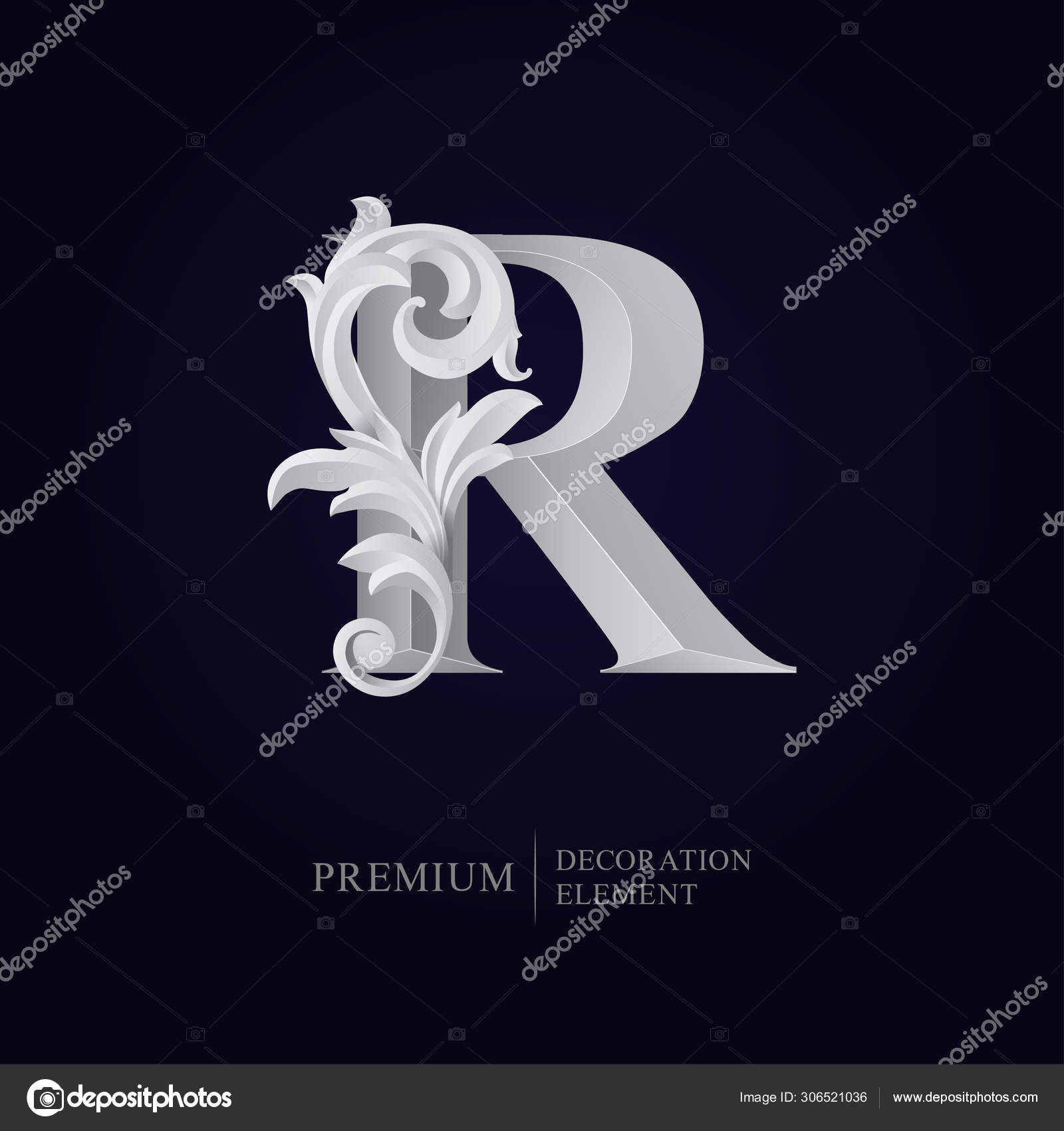 Logo Huruf R Keren 3d - KibrisPDR