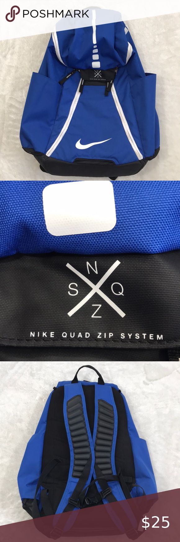 Detail Nike Quad Zip Backpack Nomer 10