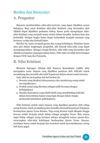 Detail Nilai Nilai Kristiani Nomer 21