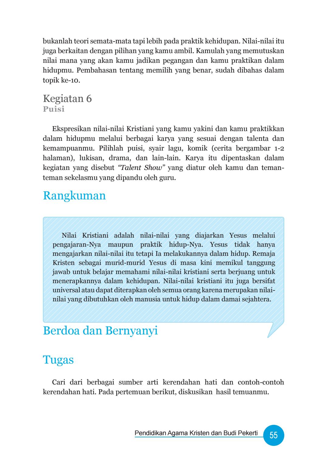 Detail Nilai Nilai Kristiani Nomer 24