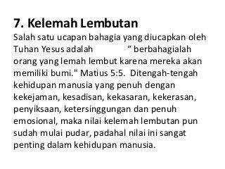 Detail Nilai Nilai Kristiani Nomer 34