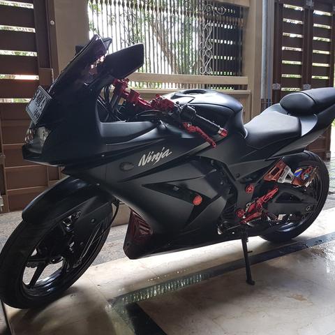 Detail Ninja 250 Hitam Doff Nomer 53