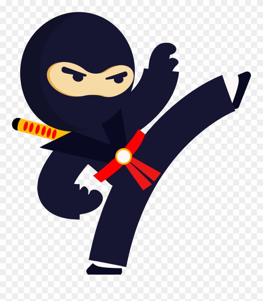 Detail Ninja Kick Clipart Nomer 2