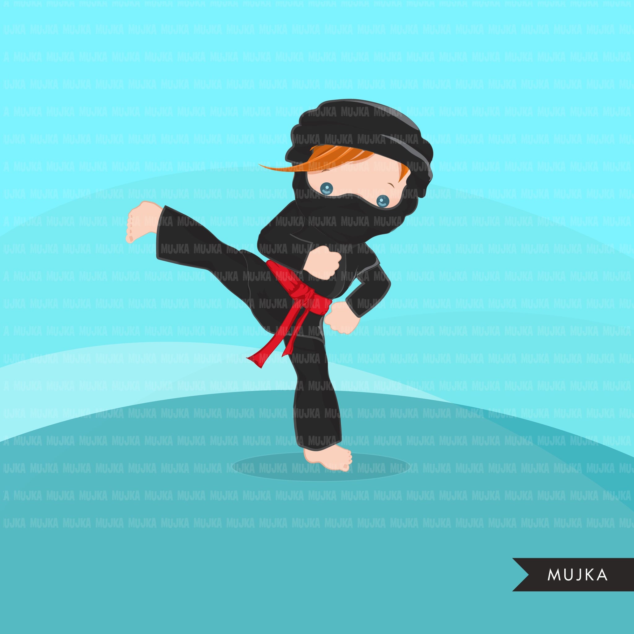 Detail Ninja Kick Clipart Nomer 27