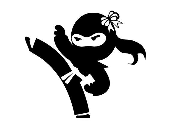 Detail Ninja Kick Clipart Nomer 39