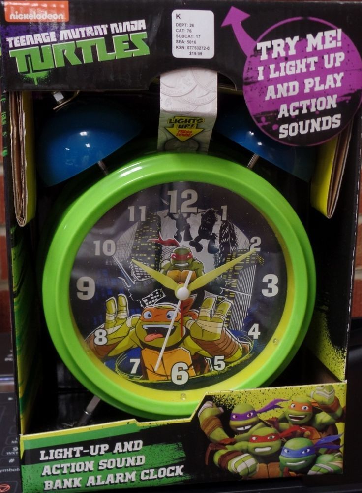 Detail Ninja Turtle Alarm Clock Nomer 5