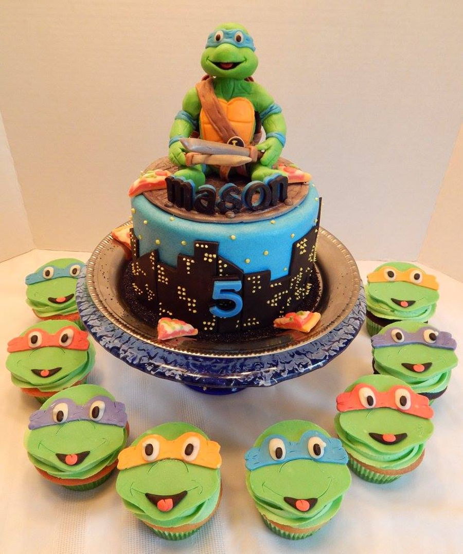 Detail Ninja Turtle Baby Shower Cake Nomer 29