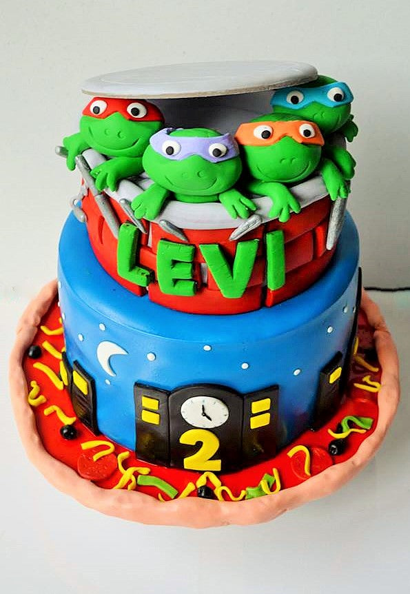 Detail Ninja Turtle Baby Shower Cake Nomer 31