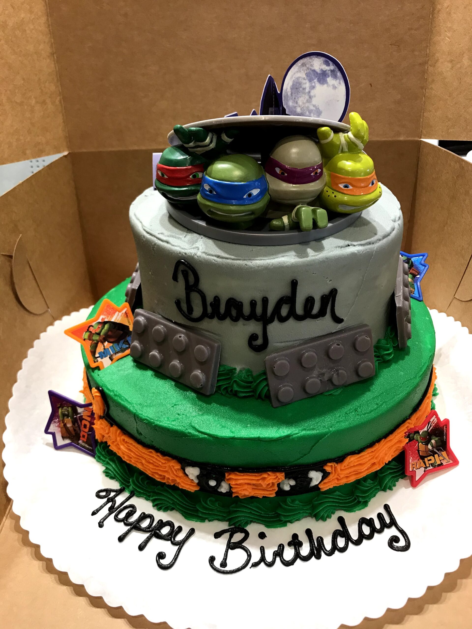 Detail Ninja Turtle Baby Shower Cake Nomer 32