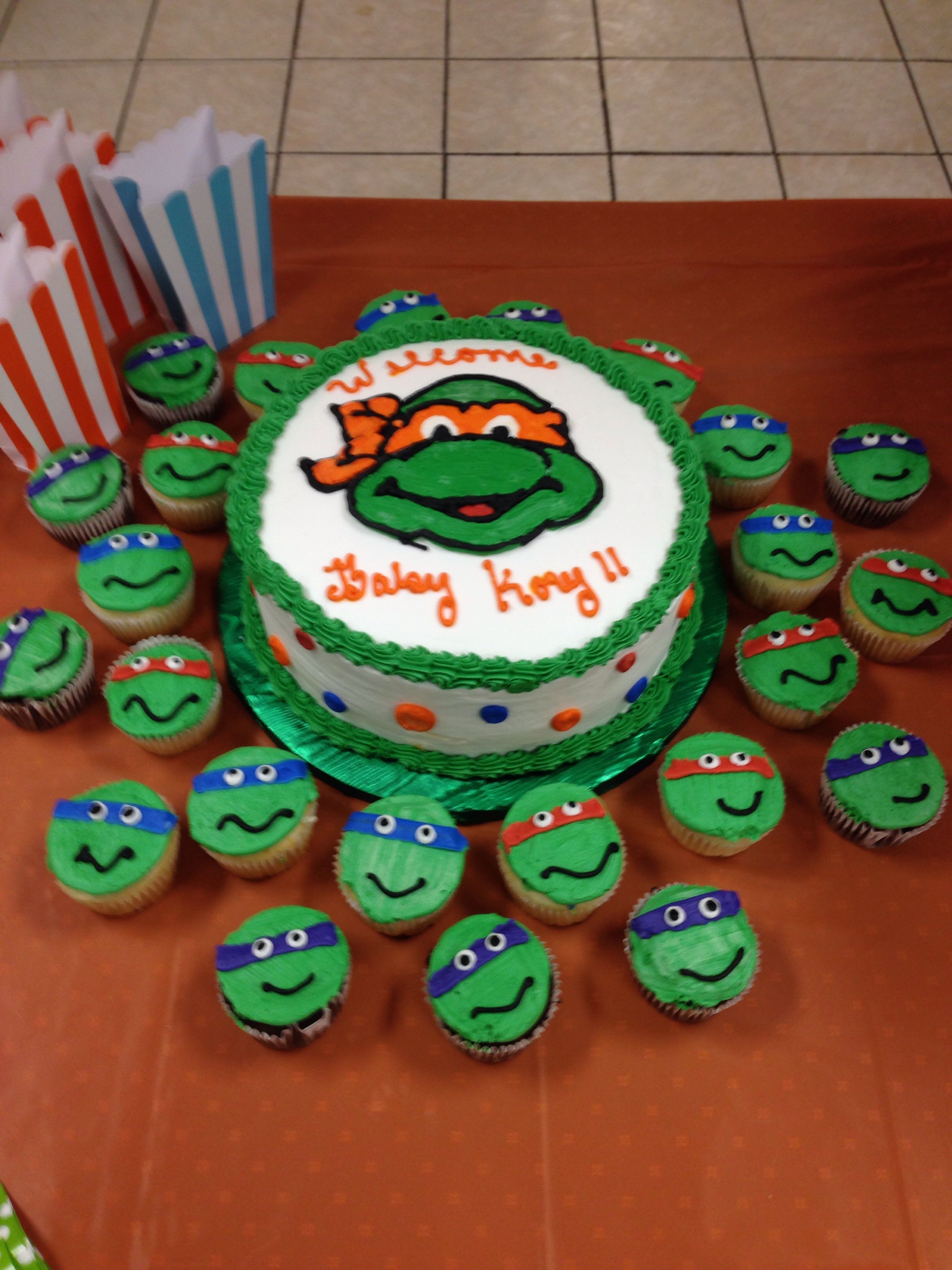 Detail Ninja Turtle Baby Shower Cake Nomer 8