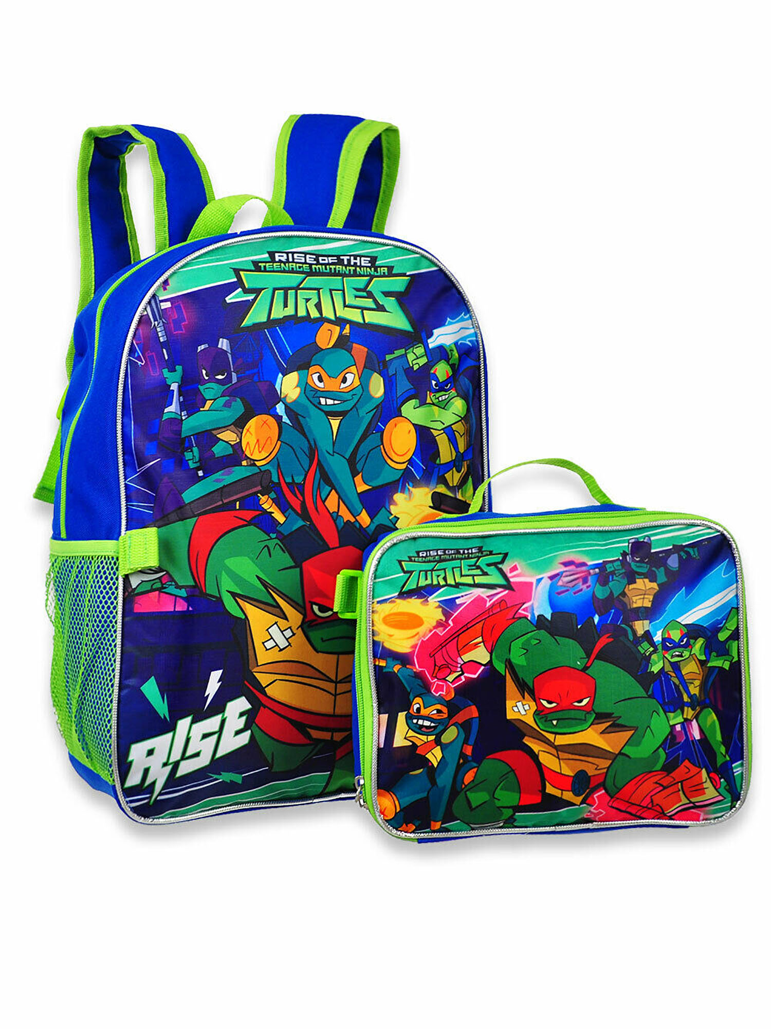 Detail Ninja Turtle Backpack With Lunch Bag Nomer 2