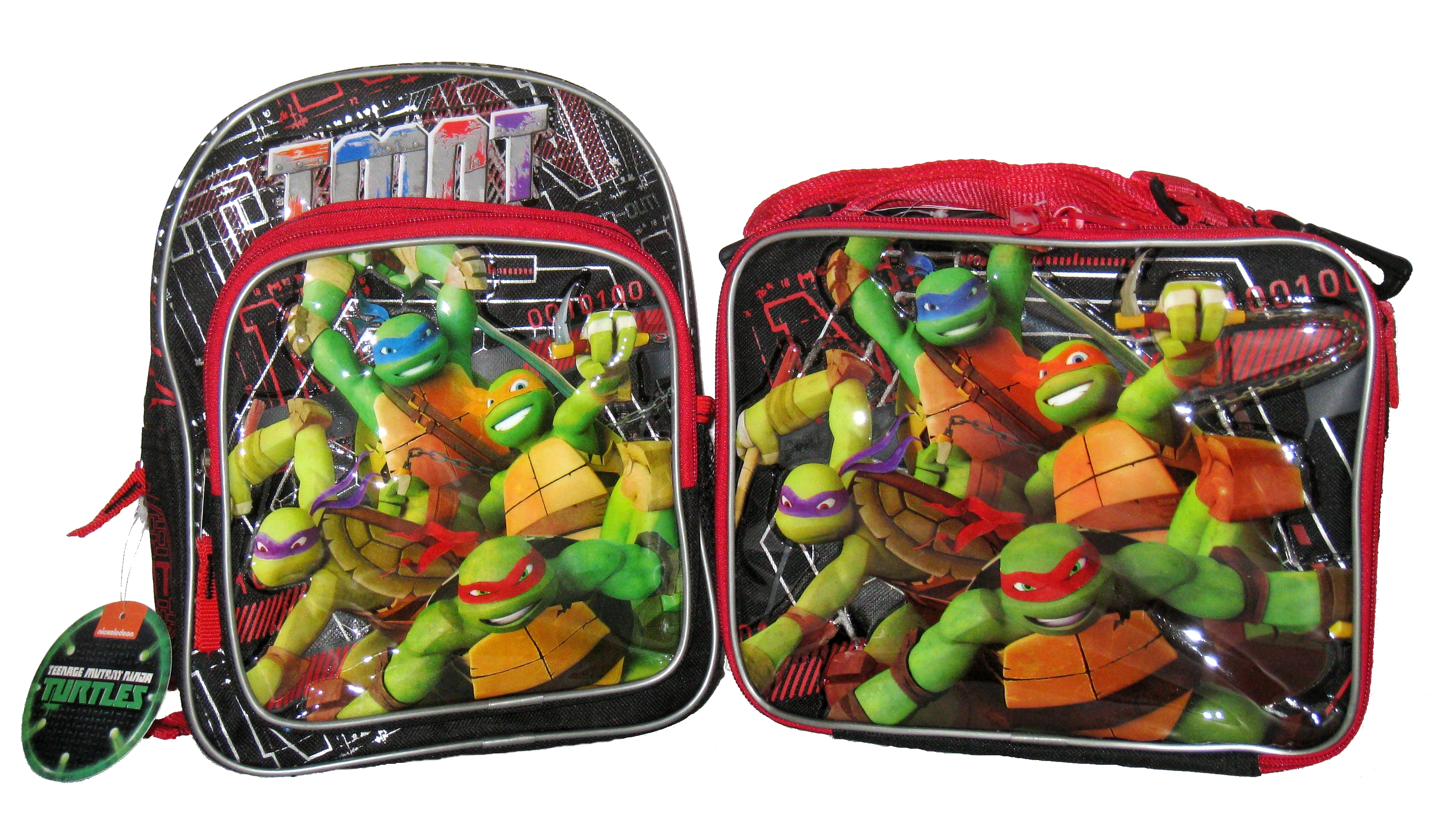 Detail Ninja Turtle Backpack With Lunch Bag Nomer 16