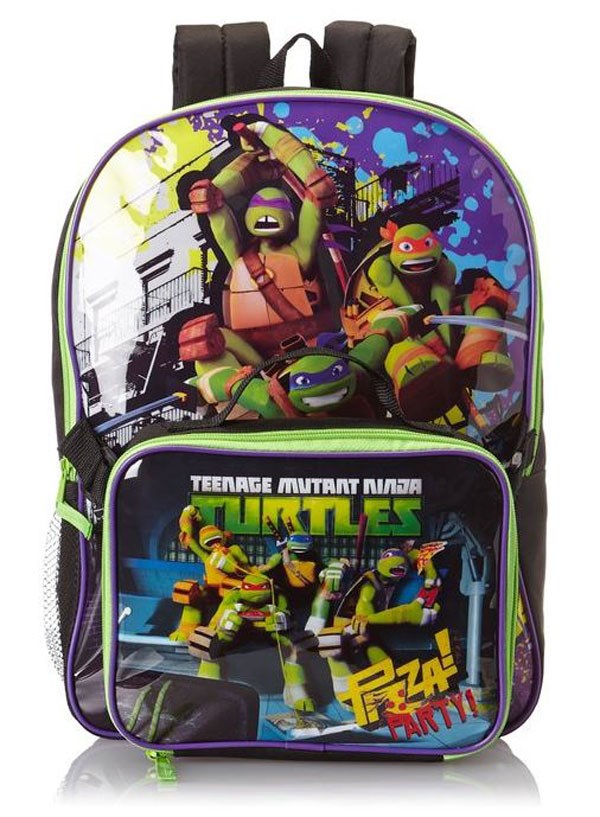 Detail Ninja Turtle Backpack With Lunch Bag Nomer 24