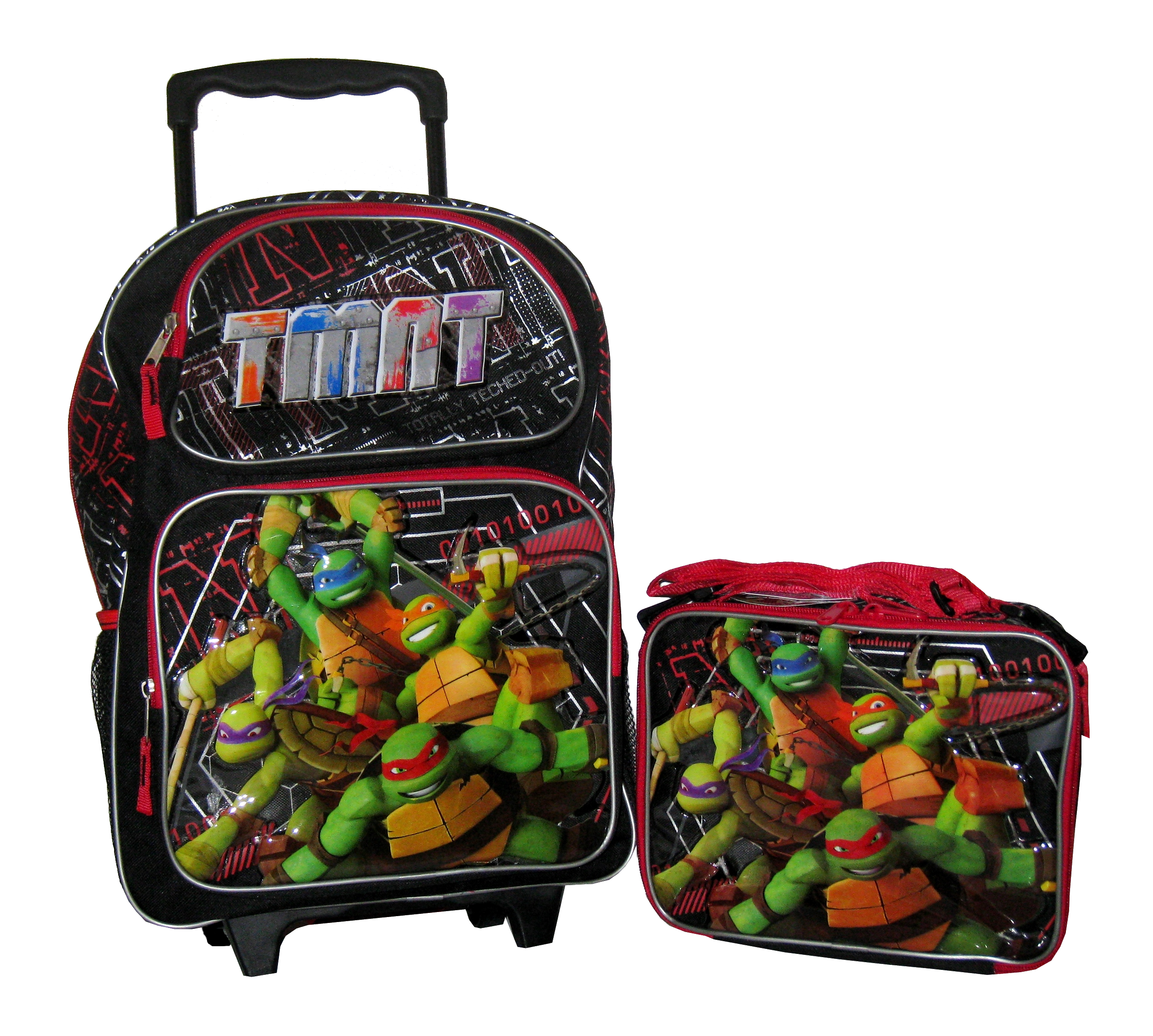 Detail Ninja Turtle Backpack With Lunch Bag Nomer 4