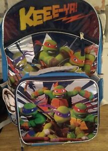 Detail Ninja Turtle Backpack With Lunch Bag Nomer 32