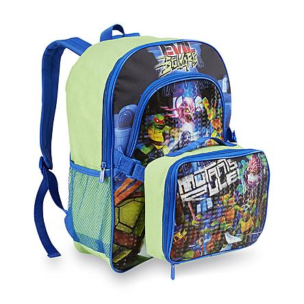 Detail Ninja Turtle Backpack With Lunch Bag Nomer 42