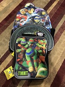 Detail Ninja Turtle Backpack With Lunch Bag Nomer 49