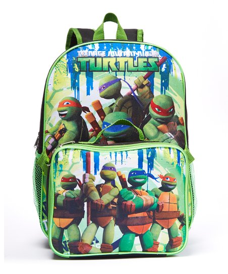 Detail Ninja Turtle Backpack With Lunch Bag Nomer 7