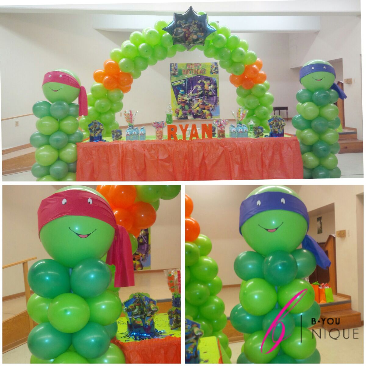 Ninja Turtle Balloon Columns - KibrisPDR