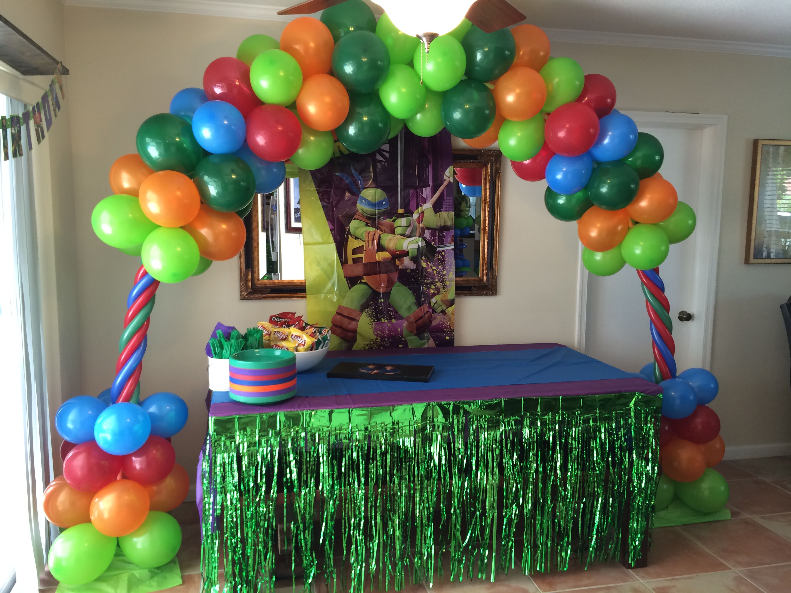 Detail Ninja Turtle Balloon Garland Nomer 3