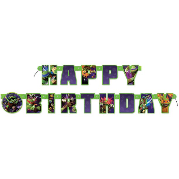 Detail Ninja Turtle Birthday Banners Nomer 2