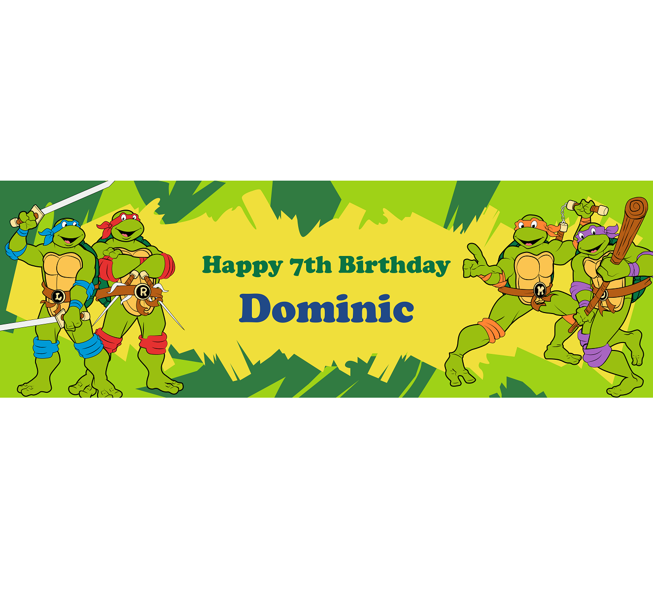 Detail Ninja Turtle Birthday Banners Nomer 14