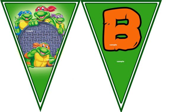 Detail Ninja Turtle Birthday Banners Nomer 16